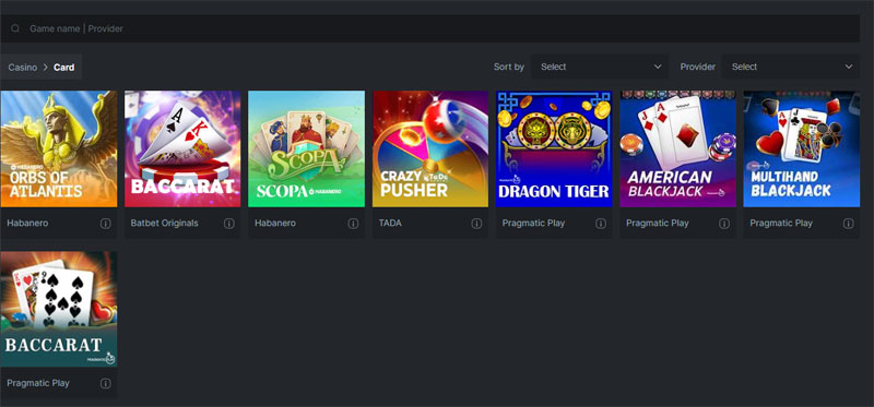 Jogos de casino online